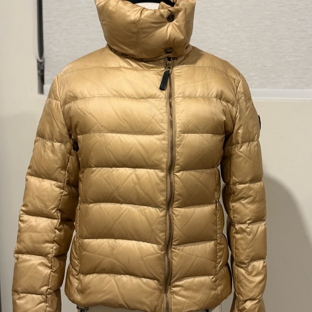 SNOWMAN New York Metallic Gold Puffer Jacket